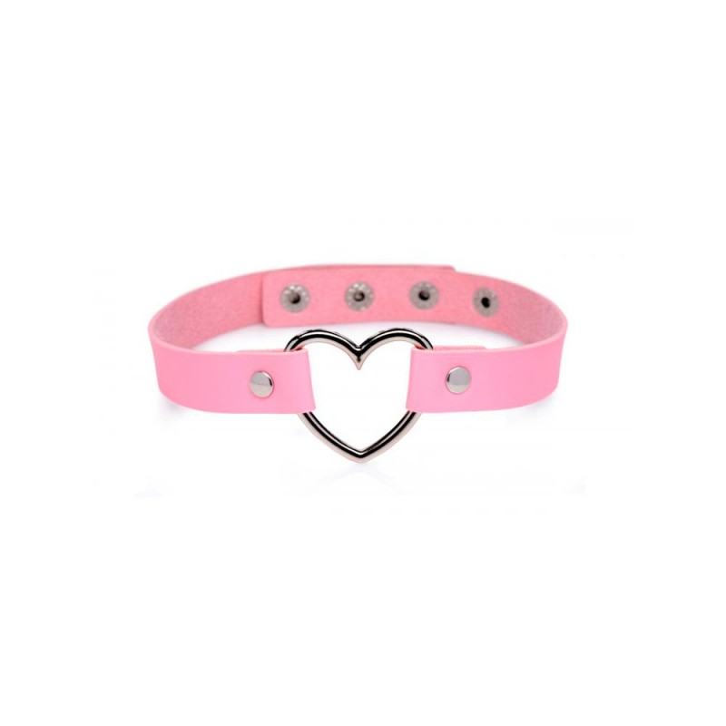 Collar BDSM Sweet Heart Pink Master Series