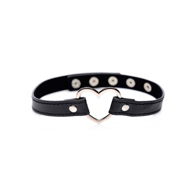 Collar BDSM Sweet Heart Black Master Series