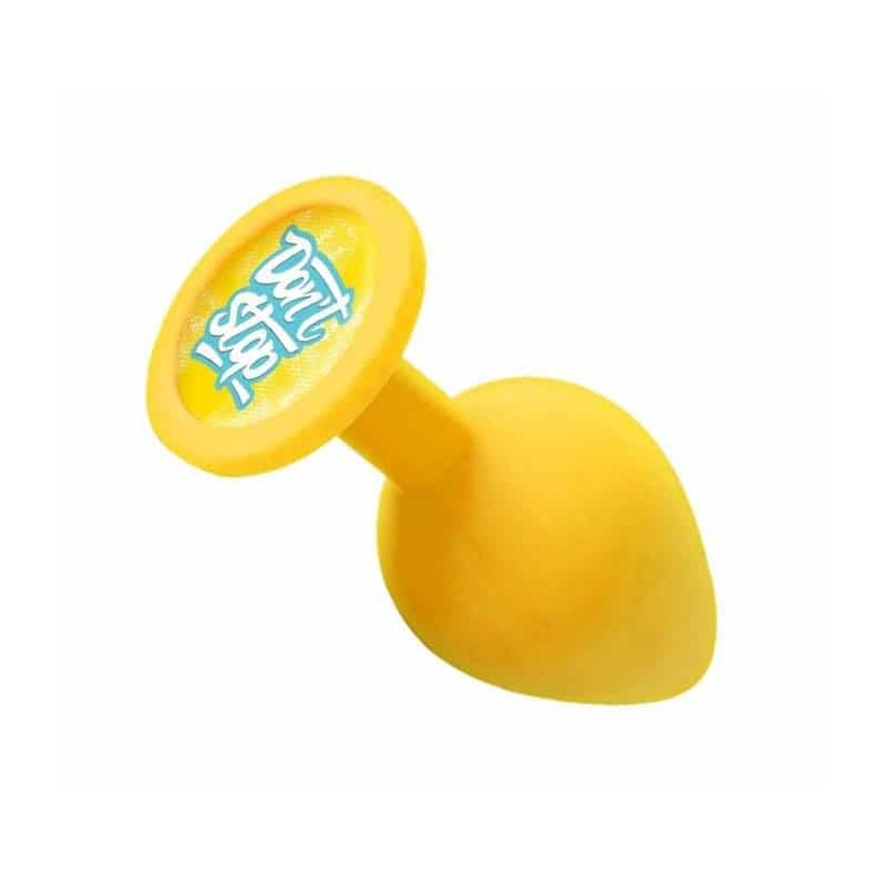 Plug silicona con ventosa y mensaje “Don’t Stop” Plug silicona con ventosa y mensaje “Don’t Stop”